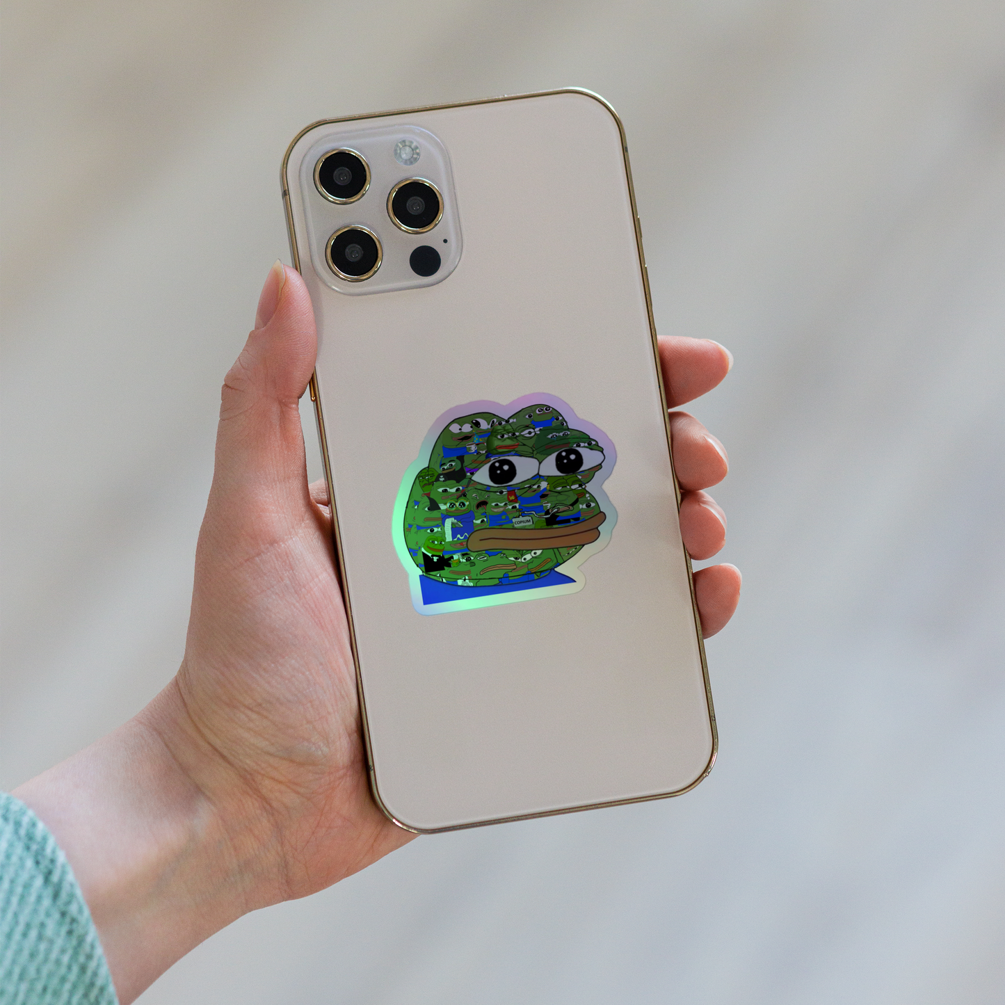 Pepe the Sticker but shiny