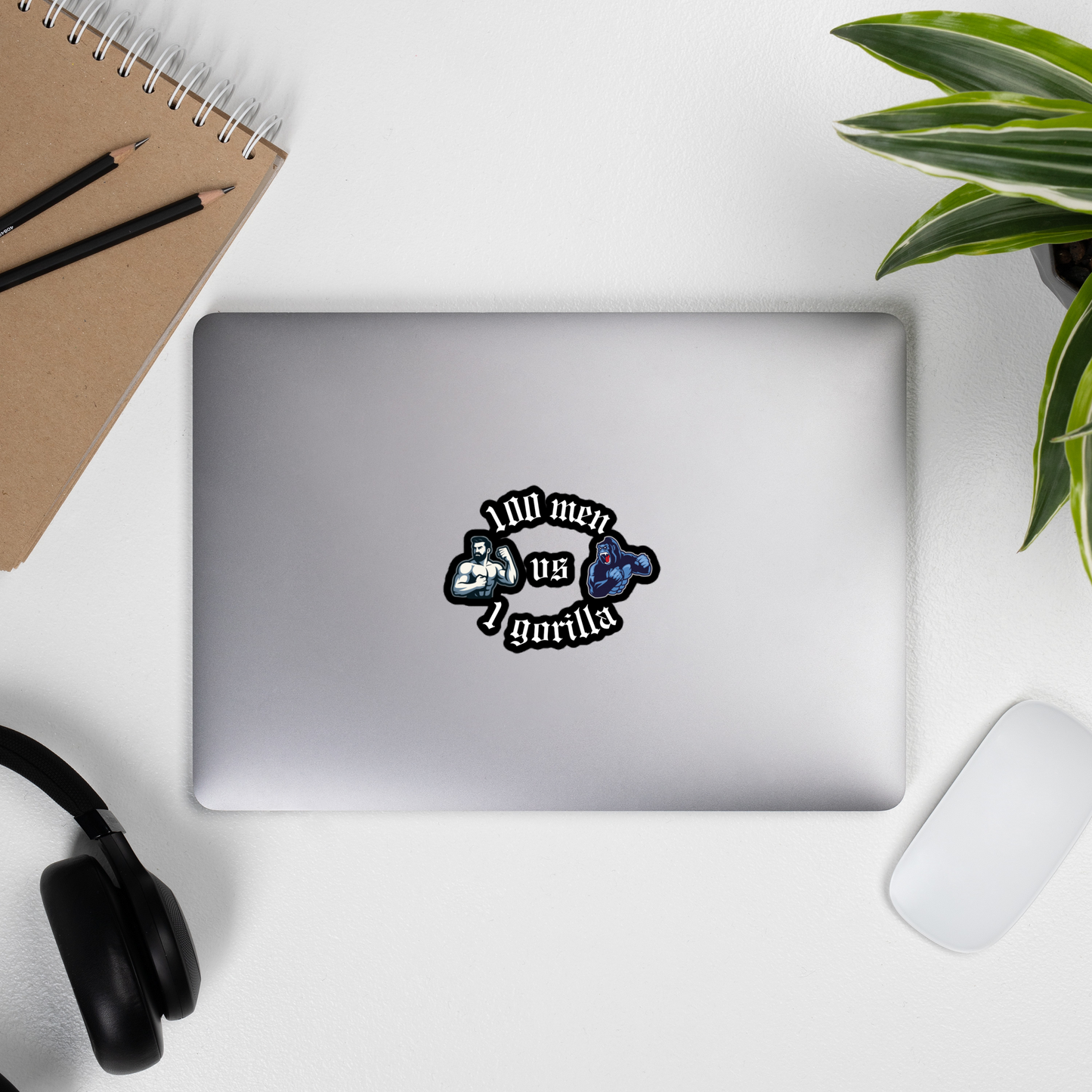 Gorilla Vs Men Sticker